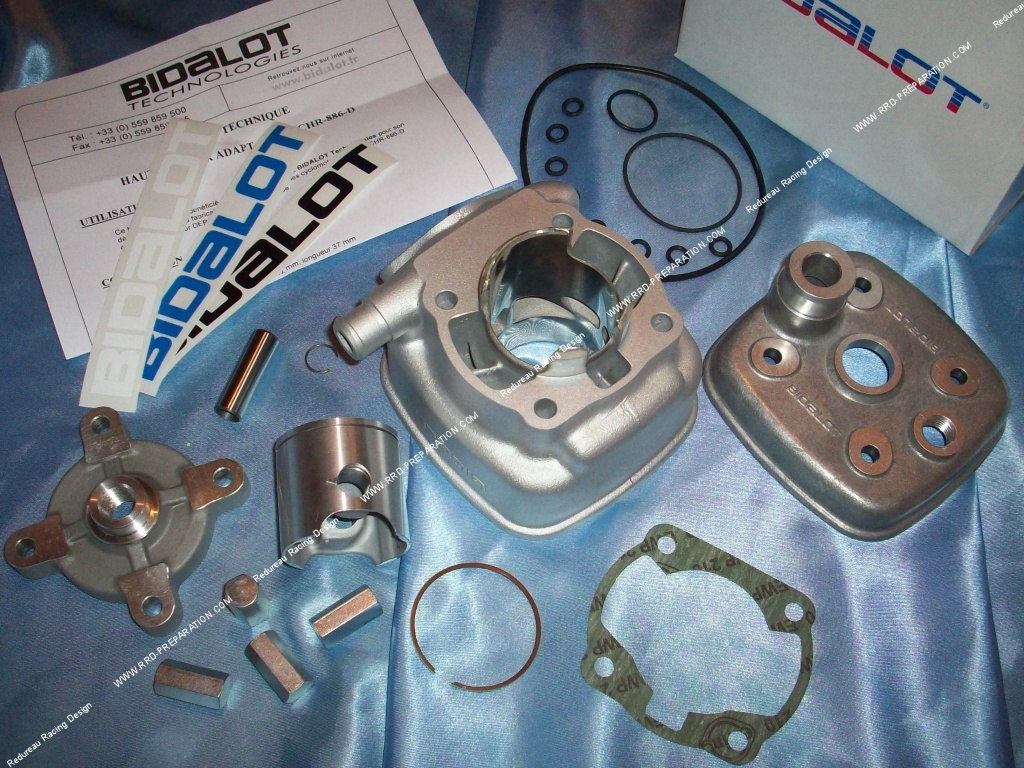 § Kit 70cc haut moteur Ø47,6mm BIDALOT Racing replica aluminium DERBI
