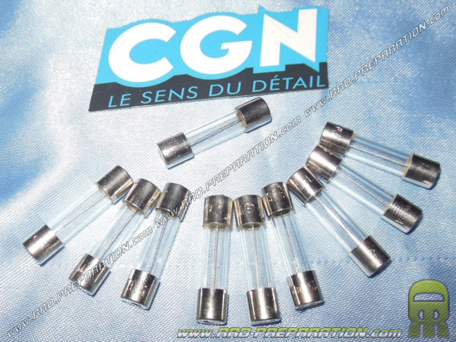 Fusible en verre CGN de 10A, 15A ou 20A 