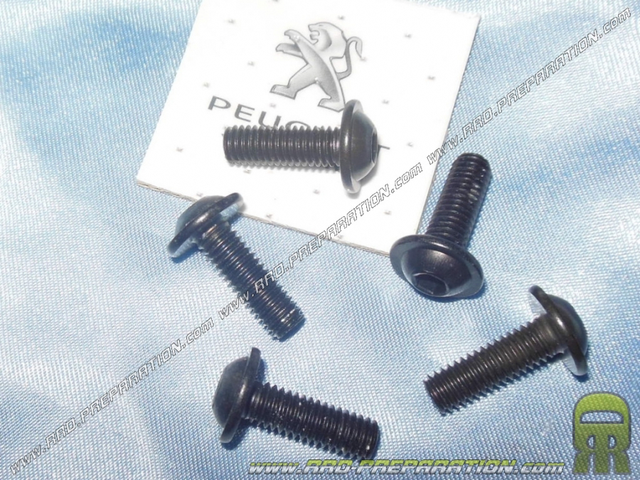 Tornillos tapa / carcasa originales PEUGEOT Ø6mm X L.100mm BHC para Peugeot XR6 y otros