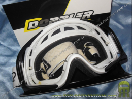 Gafas motocross DOPPLER pantalla transparente, negras o blancas a elegir