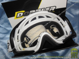 Motocross goggles DOPPLER screen transparent, black or white choices