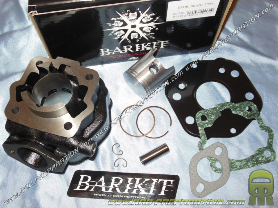 Kit 50cc cylindre / piston sans culasse Ø39.9mm BARIKIT Racing fonte DERBI euro 1 & 2