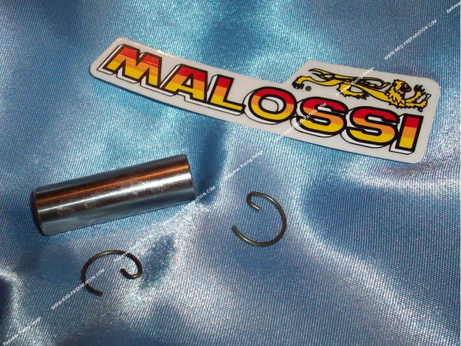 Bulón Ø12mm por 0.8mm por L.36mm con 2 clips en G para kit MALOSSI 70cc d.45.5mm en Peugeot 103, fox, wallaroo...