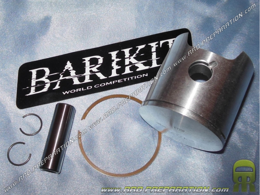 Piston mono-segment BARIKIT Ø48mm pour kit 75cc BARIKIT aluminium sur minarelli am6, DERBI...