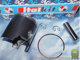 Pistón mono segmento ITALKIT Ø47,6mm eje 12mm grafito para kit 75cc, 80cc carrera larga DERBI euro 1, 2 & 3