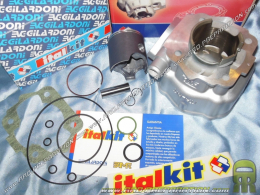 Cilindro - pistón sin culata ITALKIT Racing aluminio 80cc Ø47,6mm carrera especial 43mm DERBI euro 1 & 2 especial GPR