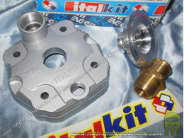 Culata completa Ø47,6mm para kit y pack 80cc ITALKIT Racing aluminio carrera larga 43 en DERBI euro 1 y 2