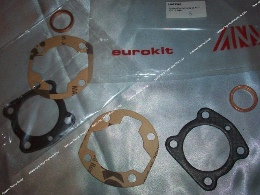 Pack de juntas para kit / motor alto Ø46mm 70cc AIRSAL T6 air en Peugeot 103 / fox & wallaroo