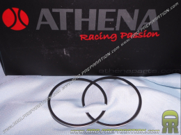 Jeu de 2 segments Ø54 X 1mm chromé dur bombé pré-rodé de rechange pour kit 125cc ATHENA Racing