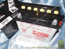 Batterie YUASA YB9-B 12v (acide avec entretien) pour moto, mécaboite, scooters...