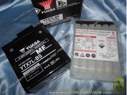 Batterie sans entretien YUASA YTX7L-BS 12v 6A pour moto, mécaboite, scooters...