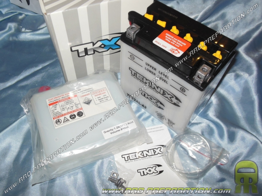 Battery TEKNIX YB 12AL- A2 12v (acid with maintenance) for motor bike, mécaboite, scooters...