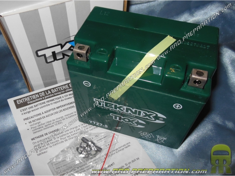 High performance battery TEKNIX YTZ7-S 12v 6A (maintenance-free gel) for motorcycle mécaboite, scooters ...