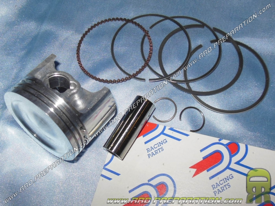 Piston Ø50mm pour kit 80cc DR Racing fonte sur KYMCO AGILITY, PEUGEOT V-CLIC..., scooter chinois 4 temps GY6