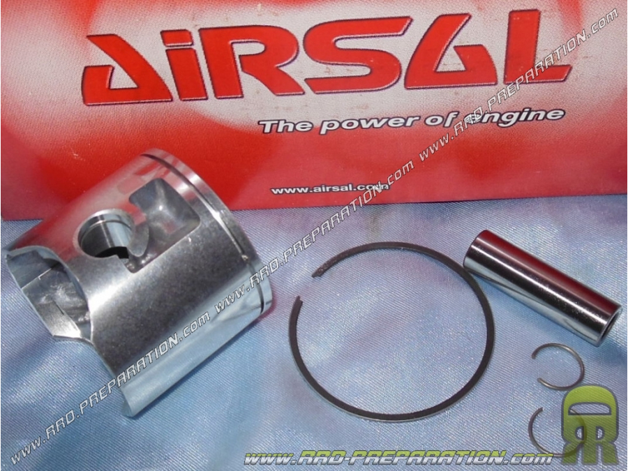 Piston mono segment AIRSAL Ø50mm axe 12mm pour kit 80cc AIRSAL luxe mono-segment sur CPI