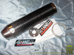 Silencieux, cartouche pour échappement GIANNELLI APRILIA RX, SX, DERBI SM, X-RACE, X-TREM... carbone ou aluminium