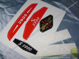 Pack of 6 original stickers for SOLEX 3800 frame