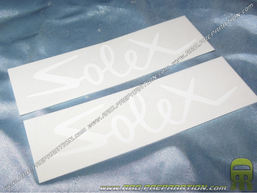 Pack of 2 white original stickers for SOLEX