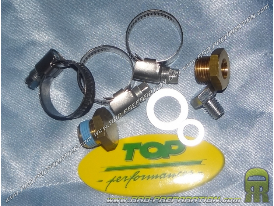Conjuntos de accesorios para kit 70cc TOP PERFORMANCES sobre líquido horizontal Minarelli (collarín, adaptadores de sonda, enchu