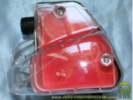 Caja de aire transparente TNT Tuning espuma roja para scooter PEUGEOT 50cc