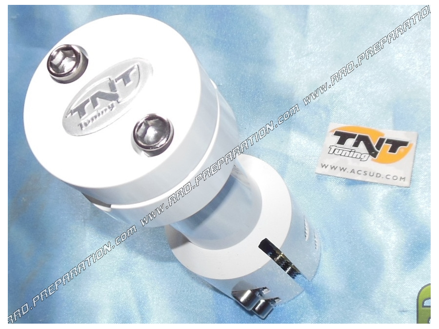 Stem TNT Tuning white or imitation carbon for MBK booster / stunt scooter