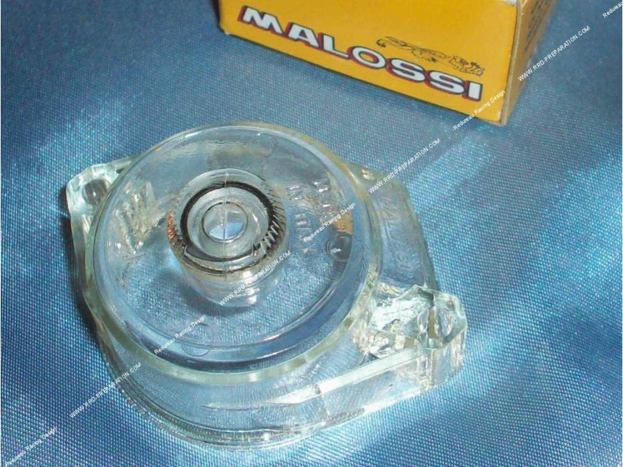 Cuve racing MALOSSI transparente plastique avec bouchon pour carburateur DELLORTO SHA Ø 14,15 & 16mm