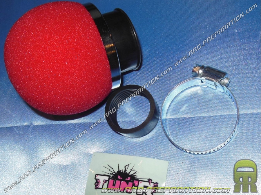Air filter, <span translate="no">TUN'R</span> Phonic horn, right (carburetor mounting Ø from Ø27 to 37mm) red