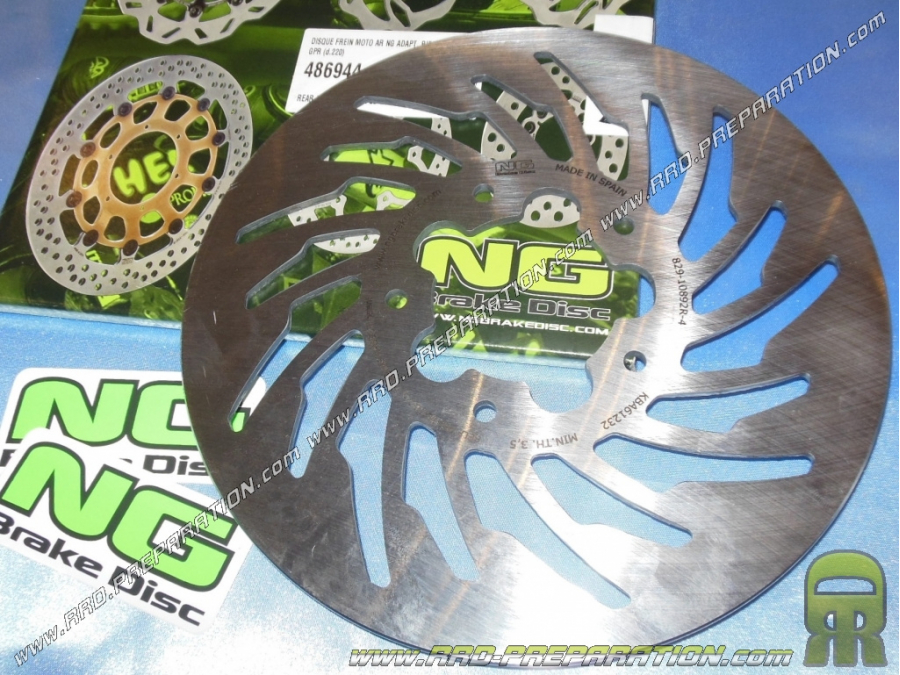 Rear brake disc NG Ø220XØ57X4mm for RIEJU RS2, MATRIX, NAKED, DERBI GPR ...