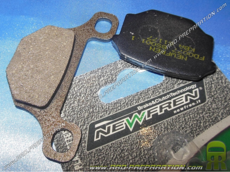 Brake pads NEWFREN front / rear mécaboite 50cc RIEJU MRT, APRILIA RS3, RS4, PEUGEOT XR7, DERBI GPR 125cc ...