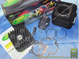 Kit 70cc Ø48mm TOP PERFORMANCES hierro fundido BLACK "TROPHY 6 transfers en moto scooter PIAGGIO / GILERA Air (Typhoon, NRG...)