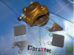 Front brake caliper with BRAKTEC original type AJP pads for mécaboite 50cc PEUGEOT XP6, XPS ...