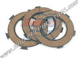 Set of 3 DR Racing reinforced clutch discs for scooter VESPA 125, 150cc PX...