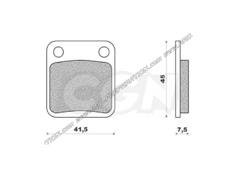 TEKNIX brake pads for scooter PEUGEOT Vivacity 3, Daelim, SACHS Madass, Chinese scooter...