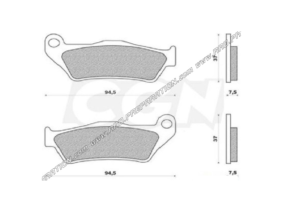 Pastillas de freno TEKNIX para scooter 125cc y moto 125cc YAMAHA X max, Majesty, Thunder, Burgman, Yzf...