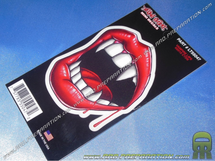 Sticker LETHAL THREAT Vampire mouth 8cm x 14cm