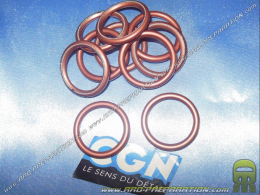 Round exhaust gasket CGN copper diameter 30mm (to screw) for PEUGEOT 103, MBK 51 ...