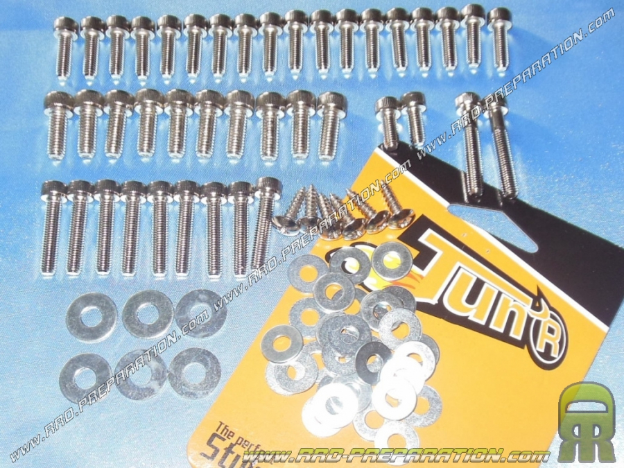 <span translate="no">TUN'R</span> deco steel hardware kit for PEUGEOT Trekker scooter, Tkr chrome colors