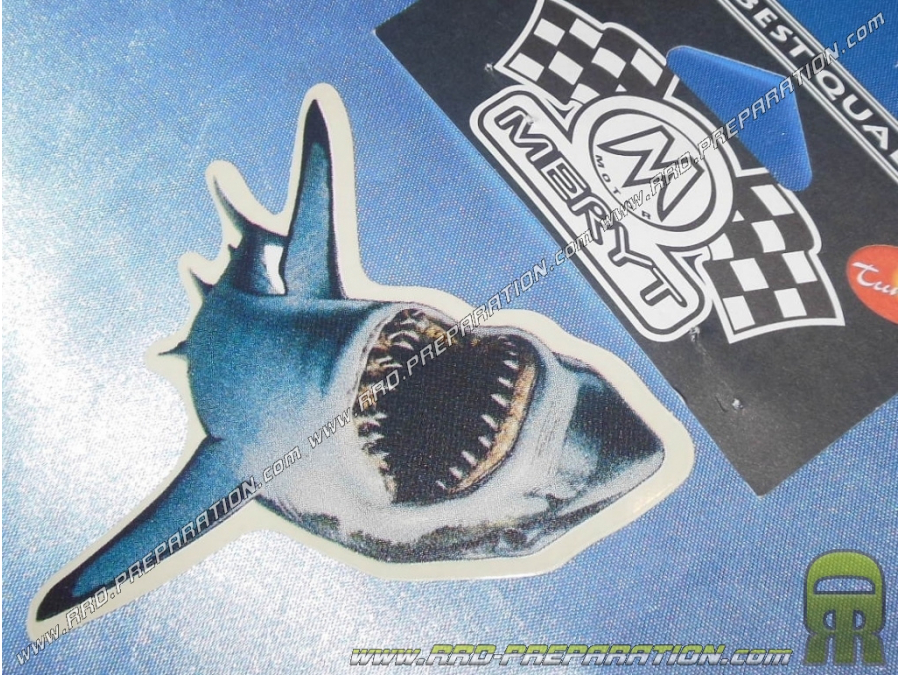 Pegatina MERYT Animal tiburón ataque 9 X 8cm