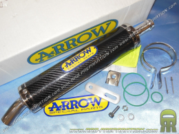 Silencioso cartucho ARROW Racing en carbono redondo universal medidas a elegir