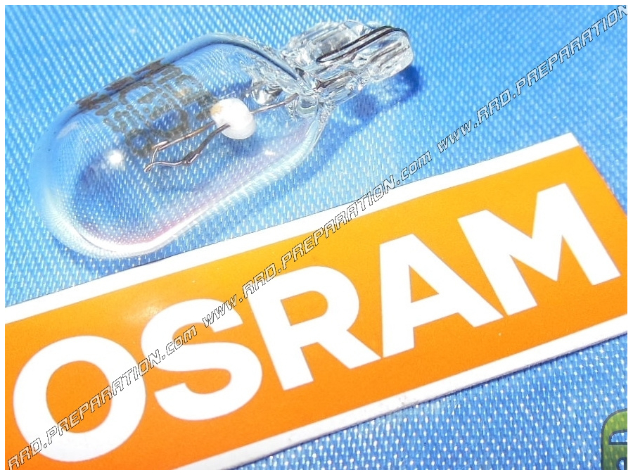 Ampoule de veilleuse OSRAM T10 compteur, code, éclairage de plaque lampe 12V 5W