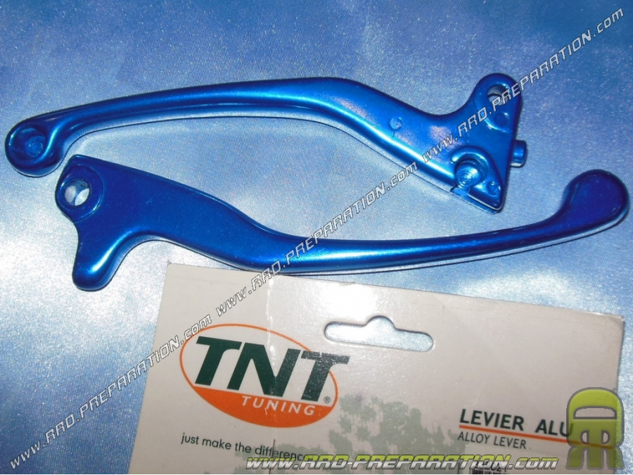 Paire de leviers de frein TNT Tuning pour scooter MBK OVETTO / YAMAHA NEOS couleurs aux choix