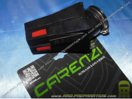 Air filter, CARENZI Evolut II horn angled at 45° (carburetor fixing Ø Ø28mm to 35mm) black