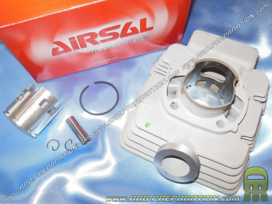 Kit 65cc Ø45mm AIRSAL aluminium pour moto MBK ZX, YAMAHA RD, TY, DT, MX... 50cc