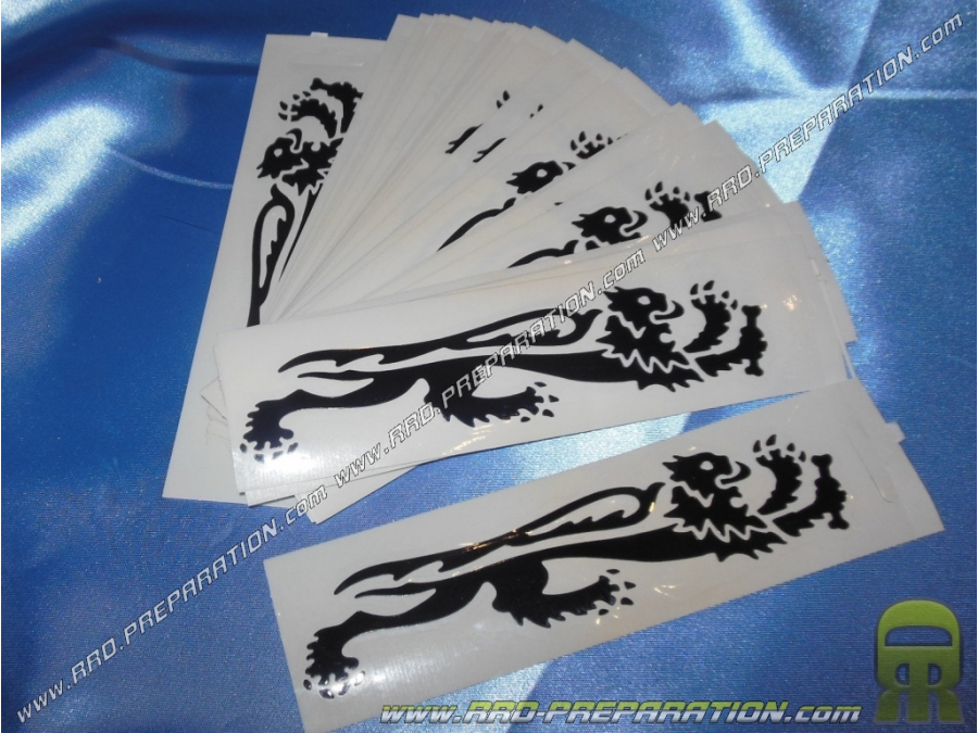 Sticker black Lion MALOSSI right 16,6cm