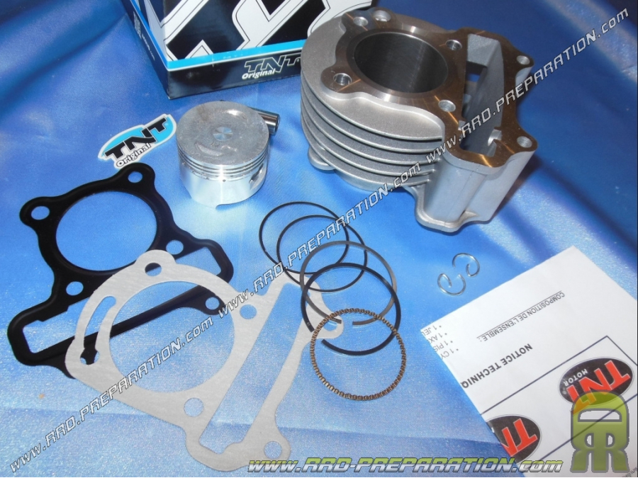 Kit 75cc Ø47mm TNT Original aluminium sans culasse pour KYMCO AGILITY, PEUGEOT V-CLIC..., scooter chinois 4 temps GY6