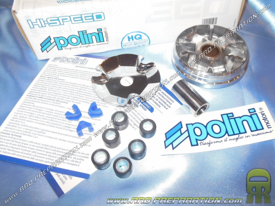 Variateur POLINI Racing (variateur, galets…) pour scooter KYMCO DINK, AGILITY... 50cc