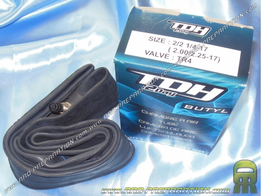 TDH 2day inner tube width 2 to 2.25 17 inches straight valve with nuts (2/2 to 2 1/4 by 17)