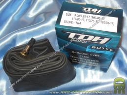 TDH 2day inner tube width 3.00 to 3.25 17 inches straight valve with nuts (100/80-17, 110/80-17, 110/70-17, 120/70-17)