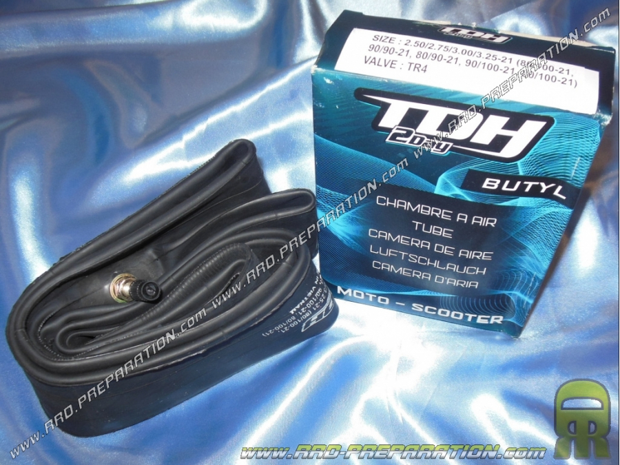 TDH 2day inner tube width 2.50 to 3.25 21 inches straight valve with nuts (80/100-21, 90/90-21, 80/90-21, 90/100-21...)
