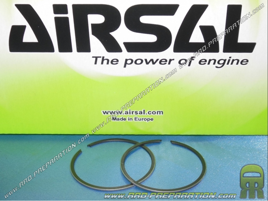 Set of 2 segments Ø40,3mm for AIRSAL Sport Luxe 50cc cast iron kit on minarelli am6